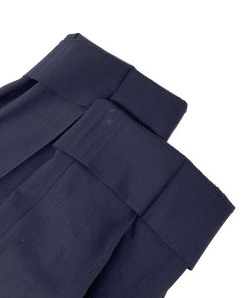 Christian Dior MONSIEUR（クリスチャンディオールムッシュ）Christian Dior MONSIEUR (クリスチャンディオールムッシュ) タックスラックス ネイビー サイズ:76cm (W30)の古着・服飾アイテム