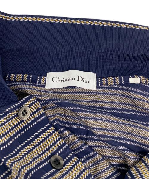 Christian Dior（クリスチャン ディオール）Christian Dior (クリスチャン ディオール) ポロシャツ ネイビー サイズ:Mの古着・服飾アイテム