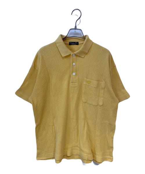 Christian Dior MONSIEUR（クリスチャンディオールムッシュ）Christian Dior MONSIEUR (クリスチャンディオールムッシュ) サーマルポロシャツ イエロー サイズ:Mの古着・服飾アイテム