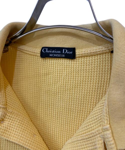 Christian Dior MONSIEUR（クリスチャンディオールムッシュ）Christian Dior MONSIEUR (クリスチャンディオールムッシュ) サーマルポロシャツ イエロー サイズ:Mの古着・服飾アイテム