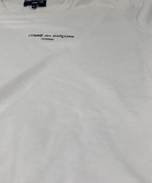 COMME des GARCONS HOMME（コムデギャルソン オム）COMME des GARCONS HOMME (コムデギャルソン オム) ロゴプリントTシャツ ホワイト サイズ:Lの古着・服飾アイテム