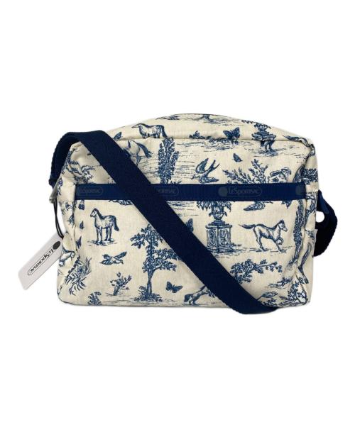 LeSportsac（レスポートサック）LeSportsac (レスポートサック) トワルドジュイ柄ポーチ付きショルダーバッグ ネイビー 未使用品の古着・服飾アイテム