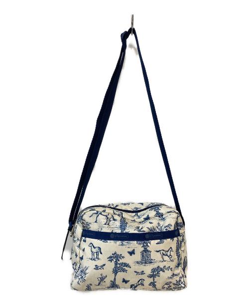 LeSportsac（レスポートサック）LeSportsac (レスポートサック) トワルドジュイ柄ポーチ付きショルダーバッグ ネイビー 未使用品の古着・服飾アイテム