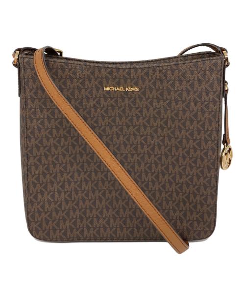 MICHAEL KORS（マイケルコース）MICHAEL KORS (マイケルコース) JET SET TRAVEL LG MESSENGER バッグ ブラウンの古着・服飾アイテム