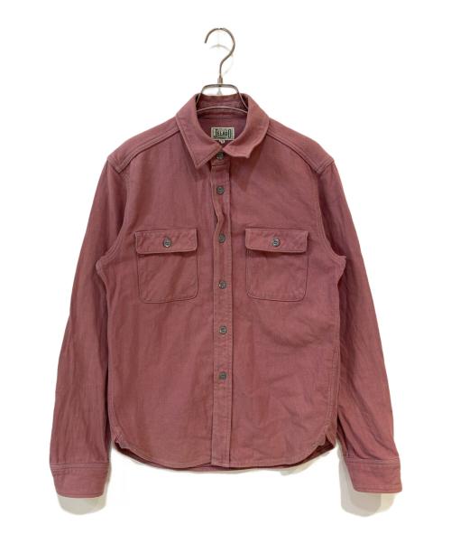 JELADO（ジェラード）JELADO (ジェラード) 千鳥柄シャツ レッド サイズ:15の古着・服飾アイテム