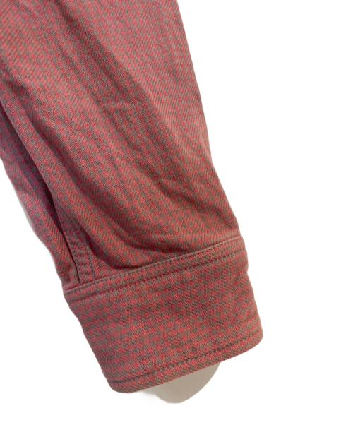 JELADO（ジェラード）JELADO (ジェラード) 千鳥柄シャツ レッド サイズ:15の古着・服飾アイテム
