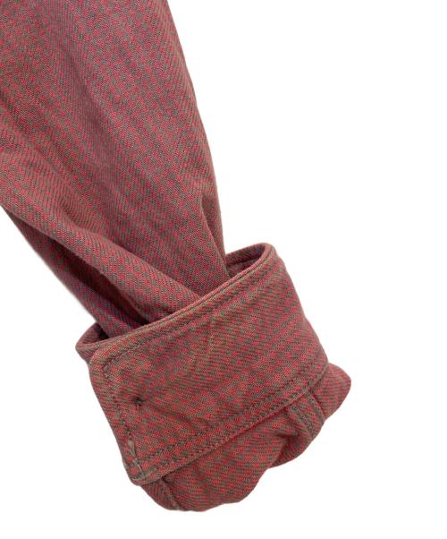 JELADO（ジェラード）JELADO (ジェラード) 千鳥柄シャツ レッド サイズ:15の古着・服飾アイテム