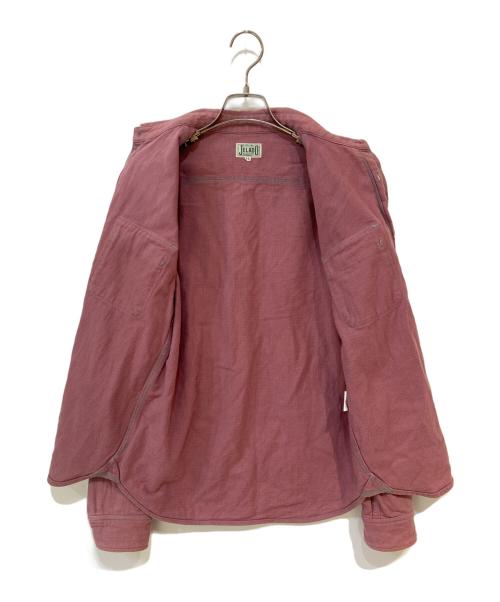 JELADO（ジェラード）JELADO (ジェラード) 千鳥柄シャツ レッド サイズ:15の古着・服飾アイテム