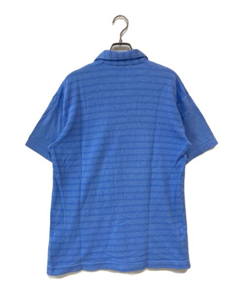 COMME des GARCONS HOMME（コムデギャルソン オム）COMME des GARCONS HOMME (コムデギャルソン オム) ボーダーポロシャツ ブルー サイズ:Ｓの古着・服飾アイテム