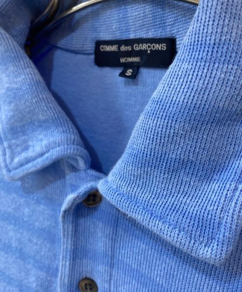 COMME des GARCONS HOMME（コムデギャルソン オム）COMME des GARCONS HOMME (コムデギャルソン オム) ボーダーポロシャツ ブルー サイズ:Ｓの古着・服飾アイテム