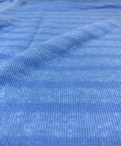 COMME des GARCONS HOMME（コムデギャルソン オム）COMME des GARCONS HOMME (コムデギャルソン オム) ボーダーポロシャツ ブルー サイズ:Ｓの古着・服飾アイテム