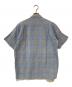 BURBERRY LONDON (バーバリーロンドン) ノバチェックリネン混シャツ ブルー サイズ:M：7000円