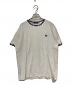 FRED PERRY×SHIPSフレッドペリー×シップス）の古着「Twin Tipped T-Shirtt」｜ホワイト×ブラック