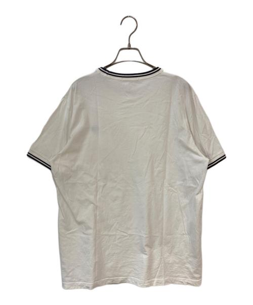 FRED PERRY（フレッドペリー）FRED PERRY (フレッドペリー) SHIPS (シップス) Twin Tipped T-Shirtt ホワイト×ブラック サイズ:Lの古着・服飾アイテム