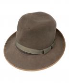 STETSON SIZE 7 2/4A 4 1/4Tステットソン）の古着「ヴィンテージフェドラハット」｜ベージュ