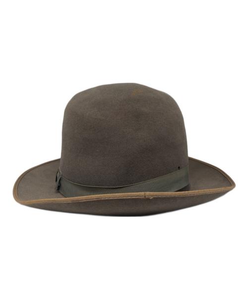 STETSON SIZE 7 2/4A 4 1/4T（ステットソン）STETSON SIZE 7 2/4A 4 1/4T (ステットソン) ヴィンテージフェドラハット ベージュ サイズ:7 2/4A 4 1/4Tの古着・服飾アイテム