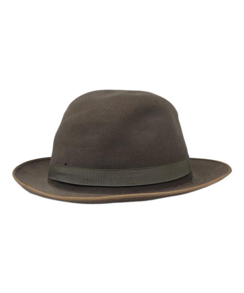 STETSON SIZE 7 2/4A 4 1/4T（ステットソン）STETSON SIZE 7 2/4A 4 1/4T (ステットソン) ヴィンテージフェドラハット ベージュ サイズ:7 2/4A 4 1/4Tの古着・服飾アイテム