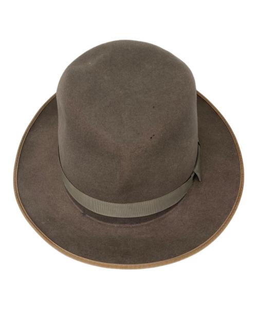 STETSON SIZE 7 2/4A 4 1/4T（ステットソン）STETSON SIZE 7 2/4A 4 1/4T (ステットソン) ヴィンテージフェドラハット ベージュ サイズ:7 2/4A 4 1/4Tの古着・服飾アイテム