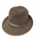 STETSON SIZE 7 2/4A 4 1/4T（ステットソン）の古着「ヴィンテージフェドラハット」｜ベージュ