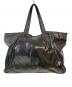 Matin Kim (マーティン・キム) BIG COATING TOTE BAG ブラック：8000円