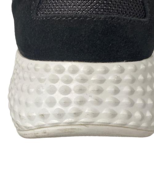 EMPORIO ARMANI（エンポリオアルマーニ）EMPORIO ARMANI (エンポリオアルマーニ) Low-Top Lace-Up Sneakers ブラック サイズ: US9の古着・服飾アイテム