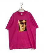 SUPREME×SPITFIREシュプリーム×スピットファイア）の古着「26SS Flag Tee」｜ピンク