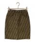 FENDI（フェンディ）の古着「ズッカ柄 ショートスカート」｜ブラウン