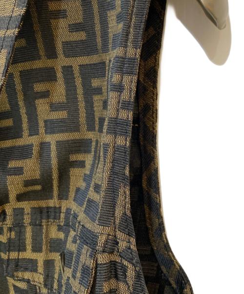 FENDI（フェンディ）FENDI (フェンディ) ズッカ柄 ベスト ブラウン サイズ:40の古着・服飾アイテム
