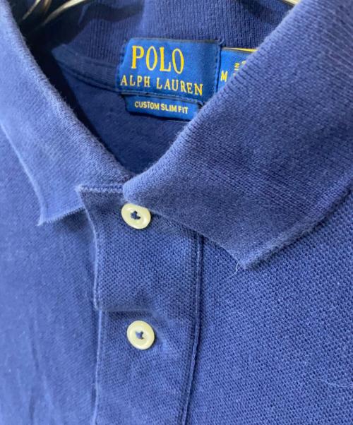 POLO RALPH LAUREN（ポロ・ラルフローレン）POLO RALPH LAUREN (ポロ・ラルフローレン) CUSTOM SLIM FIT NEW YEAR EMBROIDERED ポロシャツ ネイビー サイズ:Mの古着・服飾アイテム