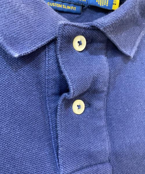 POLO RALPH LAUREN（ポロ・ラルフローレン）POLO RALPH LAUREN (ポロ・ラルフローレン) CUSTOM SLIM FIT NEW YEAR EMBROIDERED ポロシャツ ネイビー サイズ:Mの古着・服飾アイテム