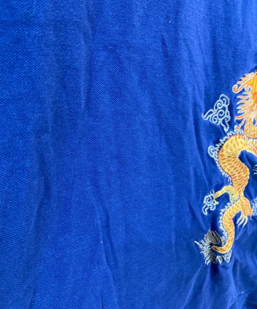 POLO RALPH LAUREN（ポロ・ラルフローレン）POLO RALPH LAUREN (ポロ・ラルフローレン) CUSTOM SLIM FIT NEW YEAR EMBROIDERED ポロシャツ ネイビー サイズ:Mの古着・服飾アイテム