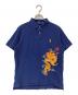 POLO RALPH LAUREN（ポロ・ラルフローレン）の古着「CUSTOM SLIM FIT NEW YEAR EMBROIDERED ポロシャツ」｜ネイビー