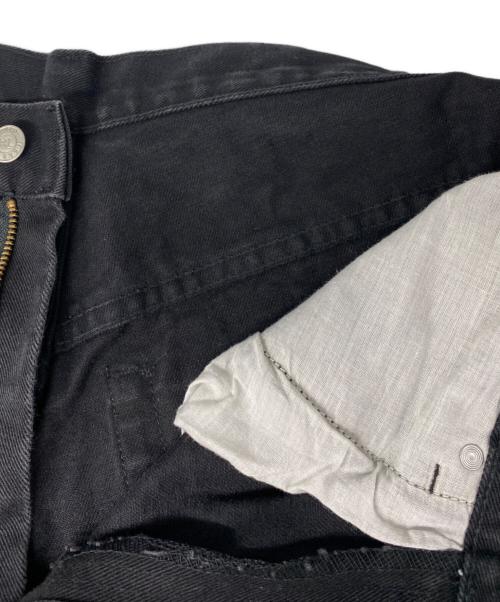 POLO JEANS（ポロジーンズ）POLO JEANS (ポロジーンズ) デニムバギーハーフパンツ ブラック サイズ:83.5cm (W33)の古着・服飾アイテム