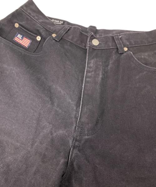 POLO JEANS（ポロジーンズ）POLO JEANS (ポロジーンズ) デニムバギーハーフパンツ ブラック サイズ:83.5cm (W33)の古着・服飾アイテム