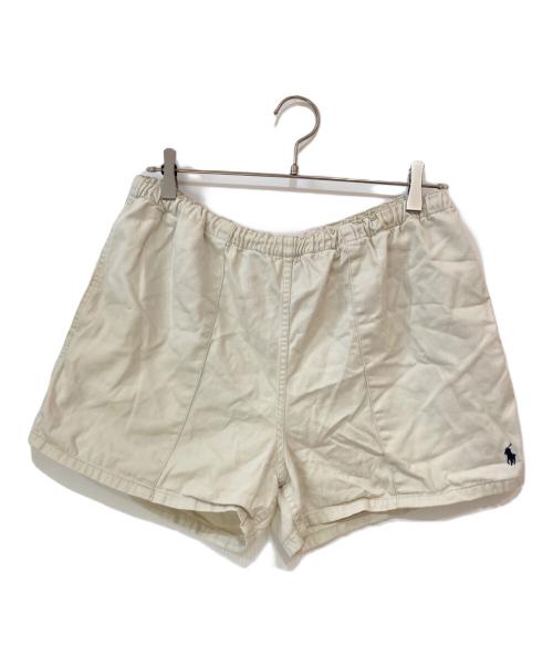 POLO RALPH LAUREN（ポロ・ラルフローレン）POLO RALPH LAUREN (ポロ・ラルフローレン) スモールポニー ハーフパンツ アイボリー サイズ:Lの古着・服飾アイテム