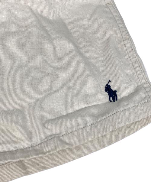 POLO RALPH LAUREN（ポロ・ラルフローレン）POLO RALPH LAUREN (ポロ・ラルフローレン) スモールポニー ハーフパンツ アイボリー サイズ:Lの古着・服飾アイテム
