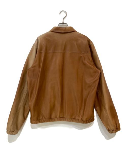 POLO RALPH LAUREN（ポロ・ラルフローレン）POLO RALPH LAUREN (ポロ・ラルフローレン) スモールポニー ラムレザージャケット ブラウン サイズ:Lの古着・服飾アイテム