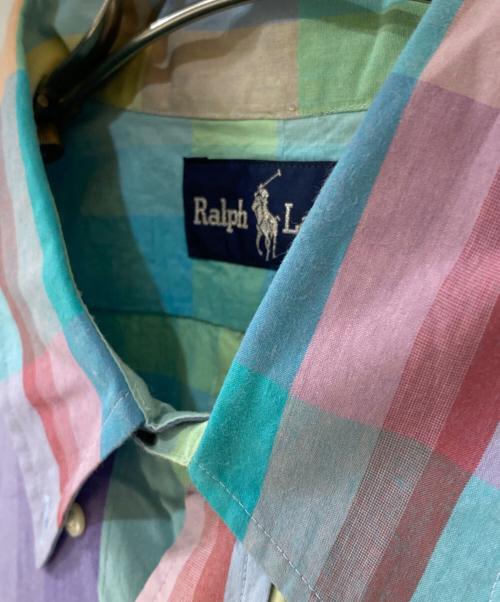 RALPH LAUREN（ラルフローレン）RALPH LAUREN (ラルフローレン) マルチチェック スモールポニー ボタンダウンシャツ マルチカラー サイズ:Lの古着・服飾アイテム