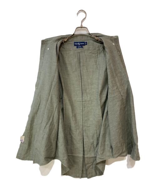 RALPH LAUREN（ラルフローレン）RALPH LAUREN (ラルフローレン) BLAKE スモールポニー ボタンダウンシャツ ベージュ サイズ:Lの古着・服飾アイテム