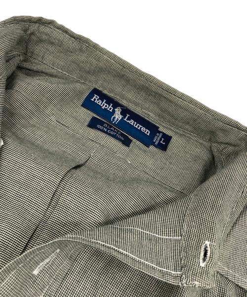 RALPH LAUREN（ラルフローレン）RALPH LAUREN (ラルフローレン) BLAKE スモールポニー ボタンダウンシャツ ベージュ サイズ:Lの古着・服飾アイテム