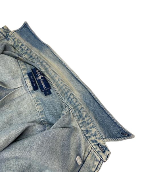 RALPH LAUREN（ラルフローレン）RALPH LAUREN (ラルフローレン) スモールポニー コットンデニムシャツ ブルー サイズ:Lの古着・服飾アイテム