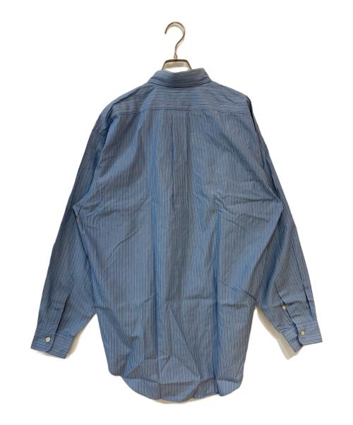 RALPH LAUREN（ラルフローレン）RALPH LAUREN (ラルフローレン) EVERETT ポニー刺繍ストライプシャツ ブルー サイズ:Mの古着・服飾アイテム