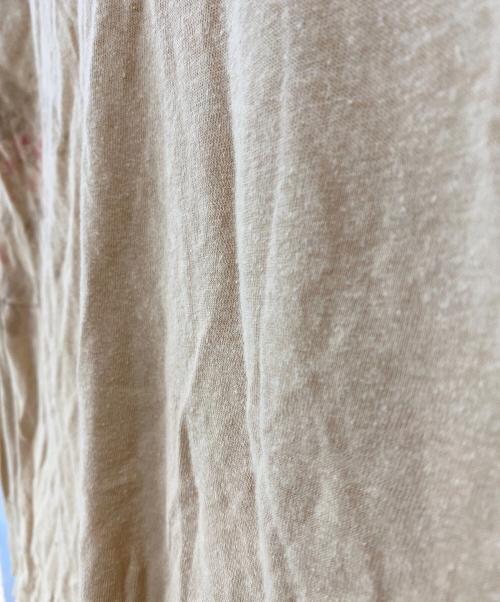 POLO RALPH LAUREN（ポロ・ラルフローレン）POLO RALPH LAUREN (ポロ・ラルフローレン) 花柄ヘンリーネックカットソー ベージュ サイズ:Mの古着・服飾アイテム