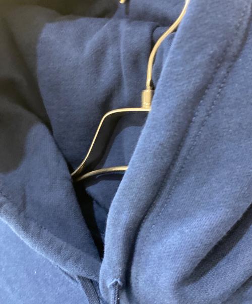 POLO RALPH LAUREN（ポロ・ラルフローレン）POLO RALPH LAUREN (ポロ・ラルフローレン) エンプロイダリーループバックフリースフーディ ネイビー サイズ:Sの古着・服飾アイテム