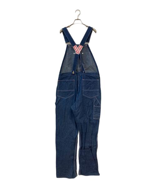 round house（ラウンドハウス）round house (ラウンドハウス) デニムオーバーオール ブルー サイズ: 86cm (W34)の古着・服飾アイテム