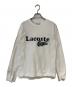 LACOSTE（ラコステ）の古着「鹿の子オーバーサイズプリント ロングスリーブTシャツ」｜ホワイト