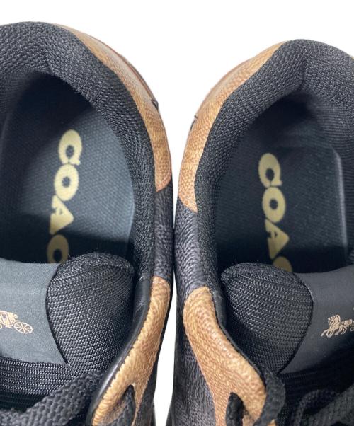 COACH（コーチ）COACH (コーチ) クリップコート スニーカー・シグネチャー キャンバス ブラック サイズ:24.5cmの古着・服飾アイテム