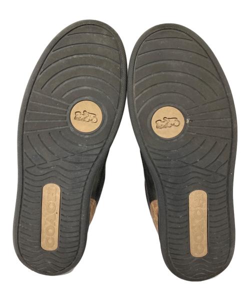 COACH（コーチ）COACH (コーチ) クリップコート スニーカー・シグネチャー キャンバス ブラック サイズ:24.5cmの古着・服飾アイテム