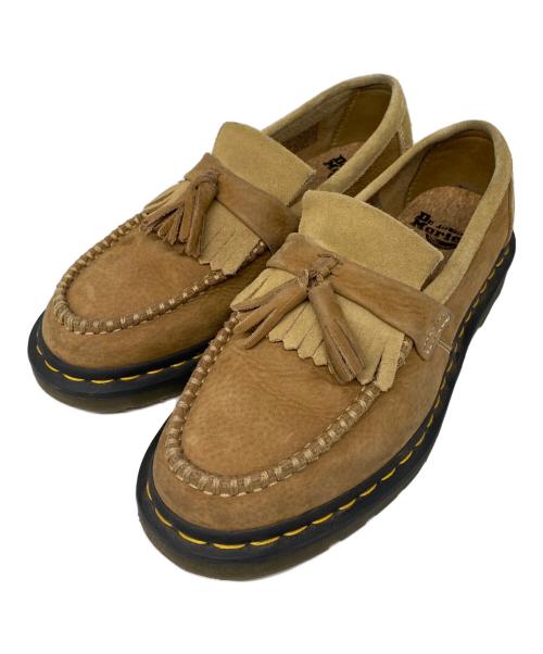 Dr.Martens（ドクターマーチン）Dr.Martens (ドクターマーチン) Adrian Tumbled Nubuck Leather Tassel Loafers ブラウン サイズ: UK6の古着・服飾アイテム