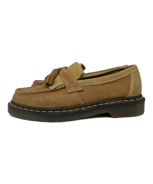 Dr.Martens（ドクターマーチン）Dr.Martens (ドクターマーチン) Adrian Tumbled Nubuck Leather Tassel Loafers ブラウン サイズ: UK6の古着・服飾アイテム